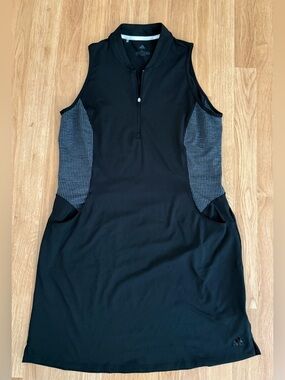 EUC Women’s Adidas Beyond 18 Rangewear Golf Dress - Black/Gray - Size Large